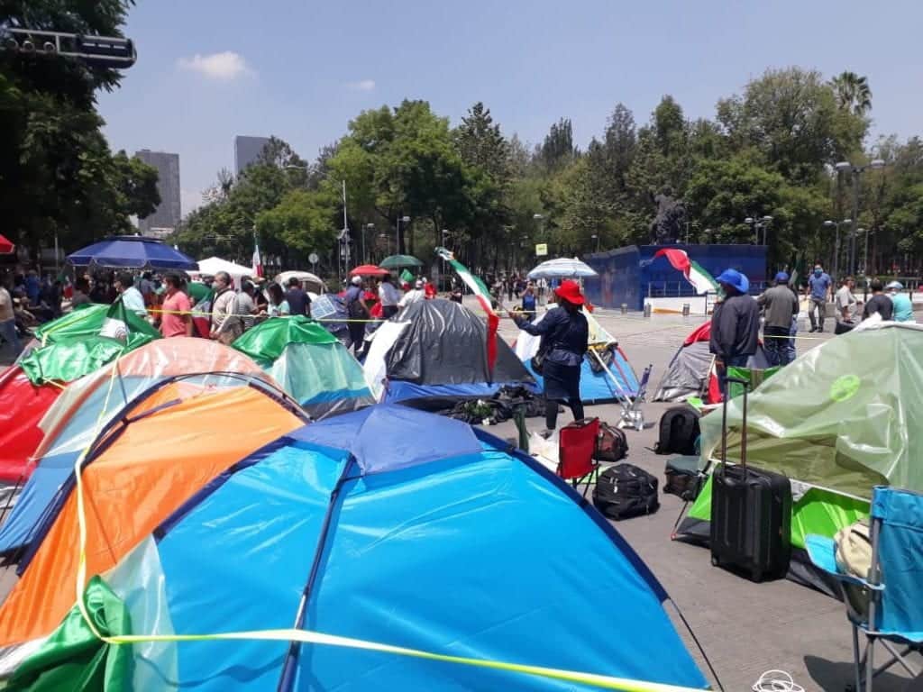 Líder de FRENAAA sobre casas de campaña vacías: "Nadie aguanta 24 horas"