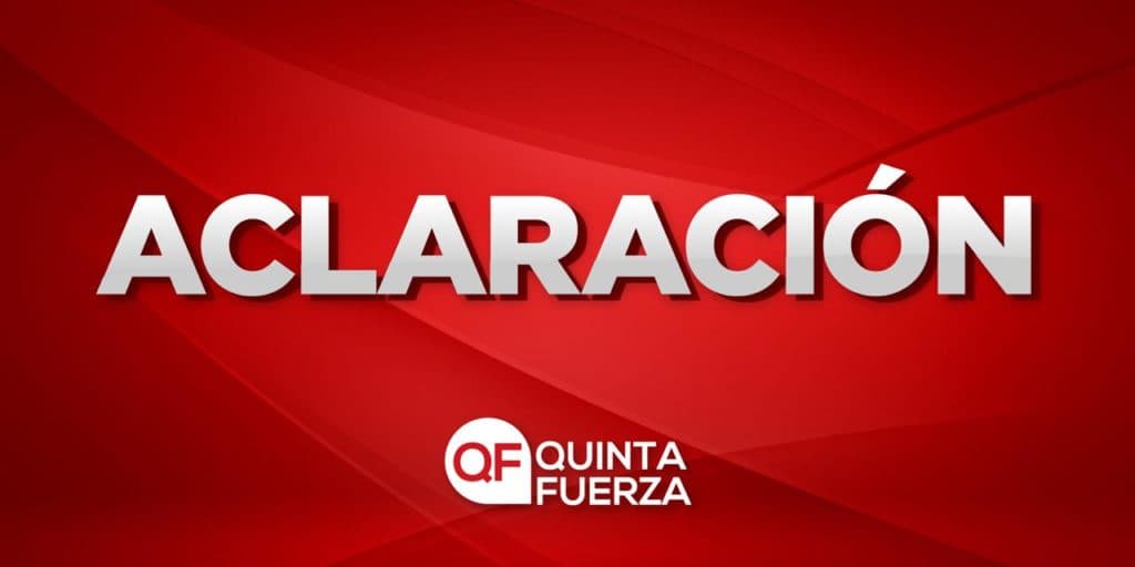 Aclaración de Quinta Fuerza ante acusaciones de Carlos Mimenza