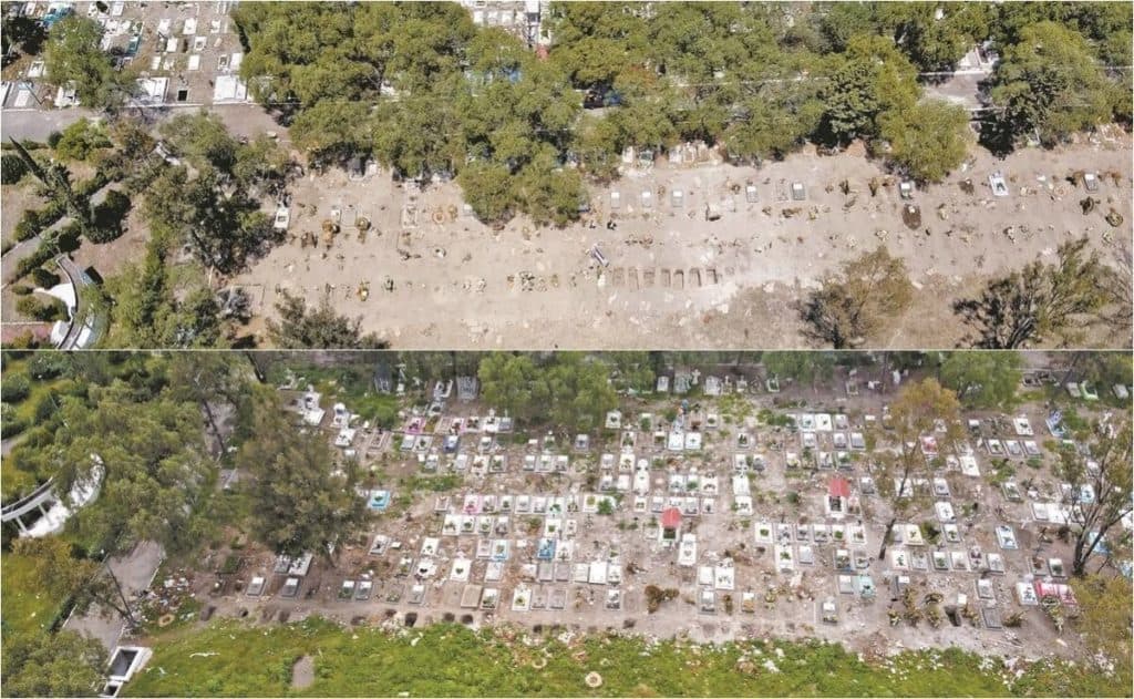 FOTOS: En tres meses, víctimas de Covid-19 llenan panteón de Iztapalapa en CDMX