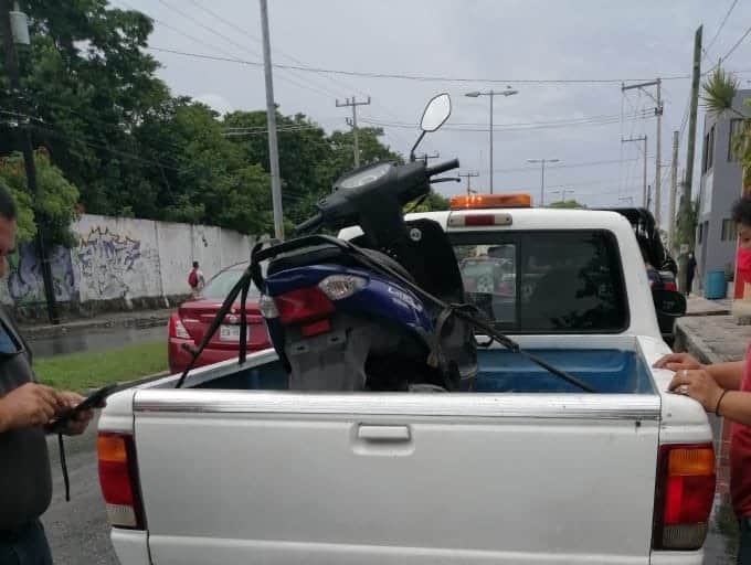 Recuperan una motocicleta con reporte de robo en Cozumel