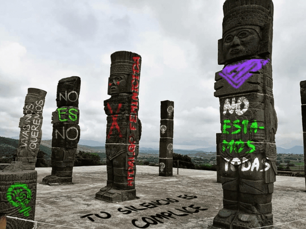 Con pintas virtuales exigen justicia por feminicidios