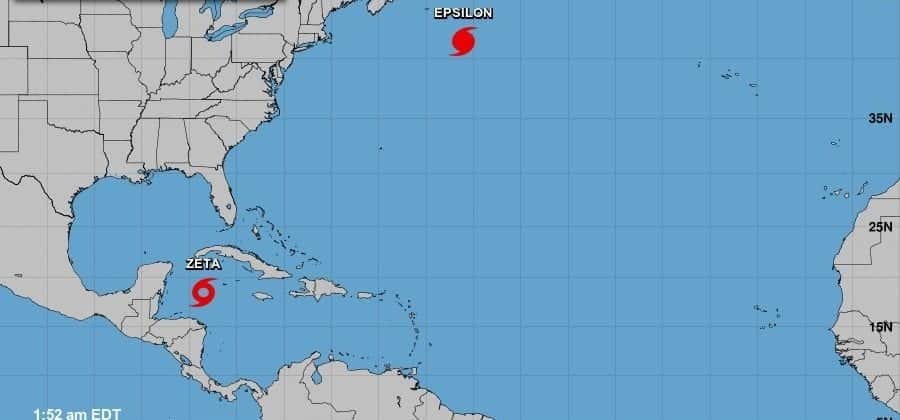 Tormenta "Zeta" se mantiene estacionaria a 445 km de Cozumel