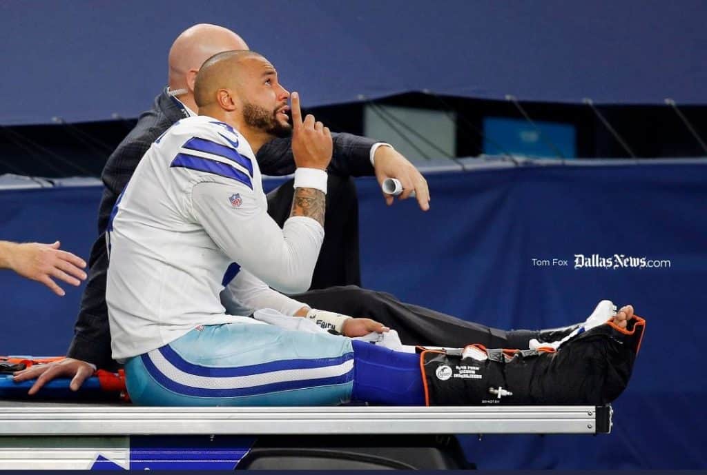 Video: Mira la impresionante lesión de Dak Prescott, QB de los Dallas Cowboys