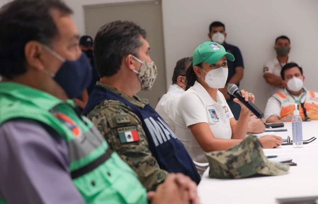 Ponen en marcha acciones para atender impacto del huracán “Delta” en Puerto Morelos