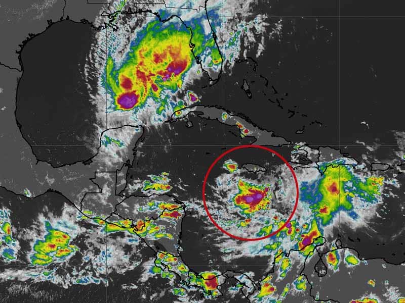 Se desarrolla en el Mar Caribe la depresión tropical “Veintiséis”