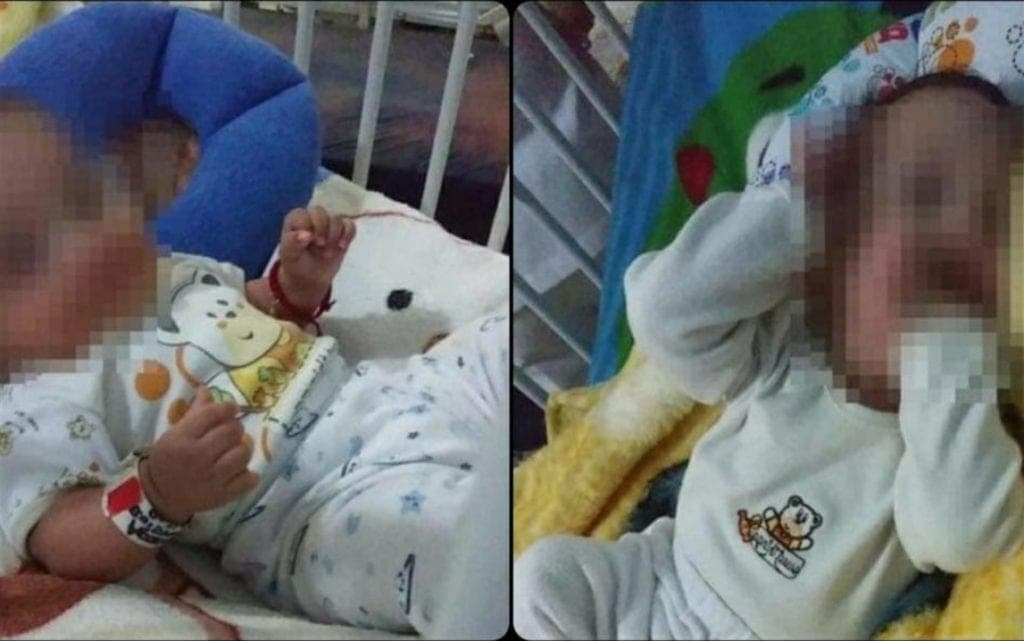 Encuentran familia temporal gemelos abandonados por pareja que rentó vientre de su madre