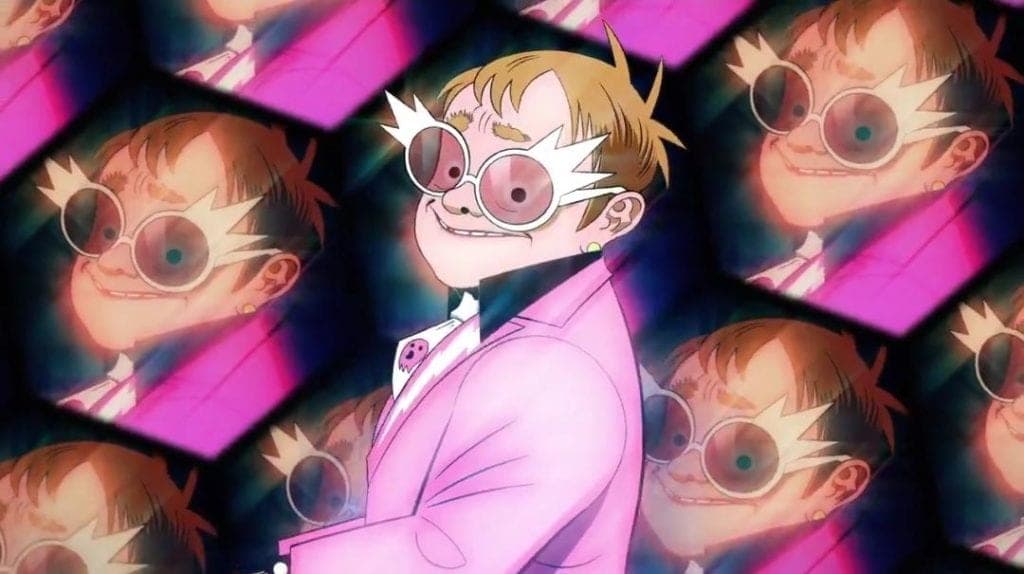 Video: Gorillaz y Elton John estrenan una canción: "The Pink Phantom"