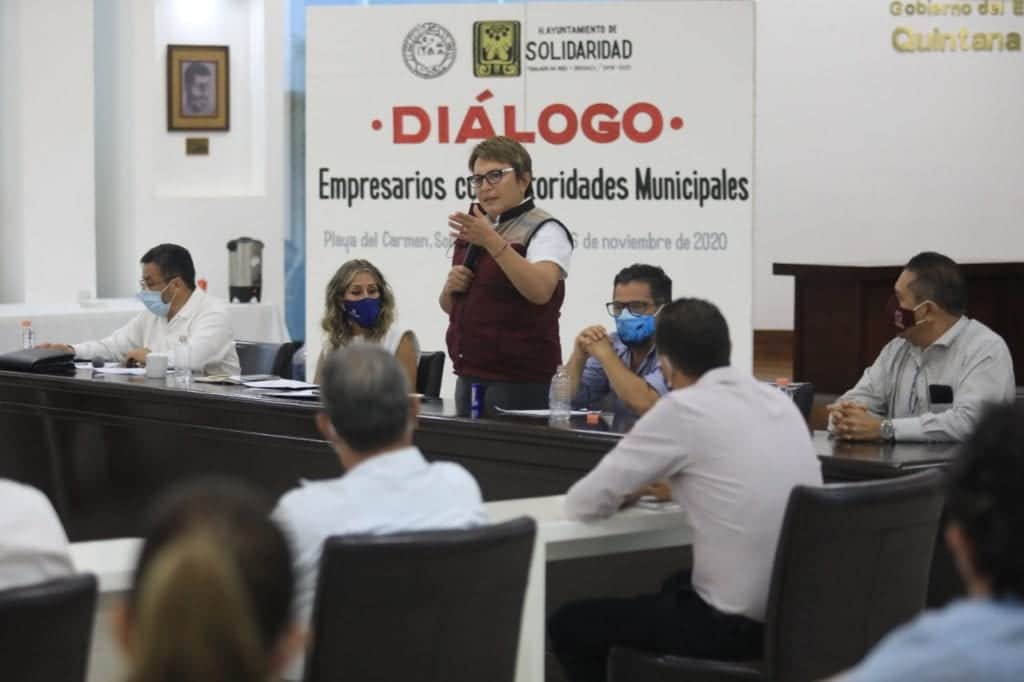 Mantienen empresarios y gobierno de Laura Beristain dialogo sobre la Quinta Avenida