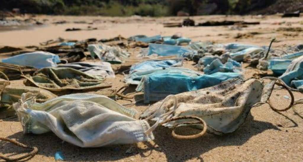 Más de 6 mil toneladas de cubrebocas terminaron como basura en el mar este 2020