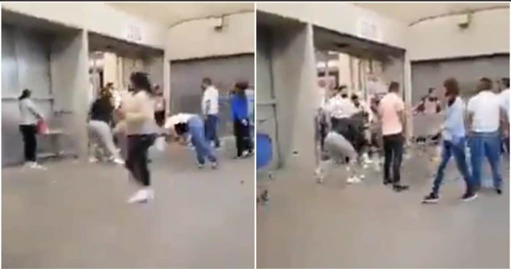 Video: Pleito afuera de un Walmart en Edomex; se dan hasta con el carrito del súper