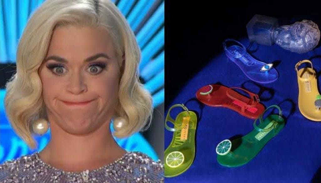 Lanza Katy Perry sandalias de plástico y mexicanos la 'trollean' en redes