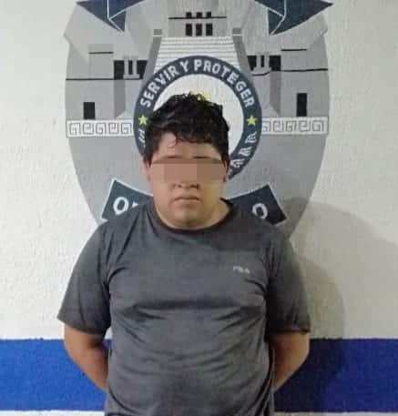 Con cuchillo cebollero asalta a ciudadano y Policía lo atrapa en Tulum