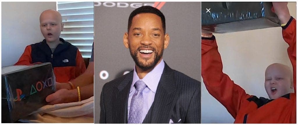 ¡Conmovedor gesto de Will Smith! Sorprende a niño con cáncer al regalarle un PS5