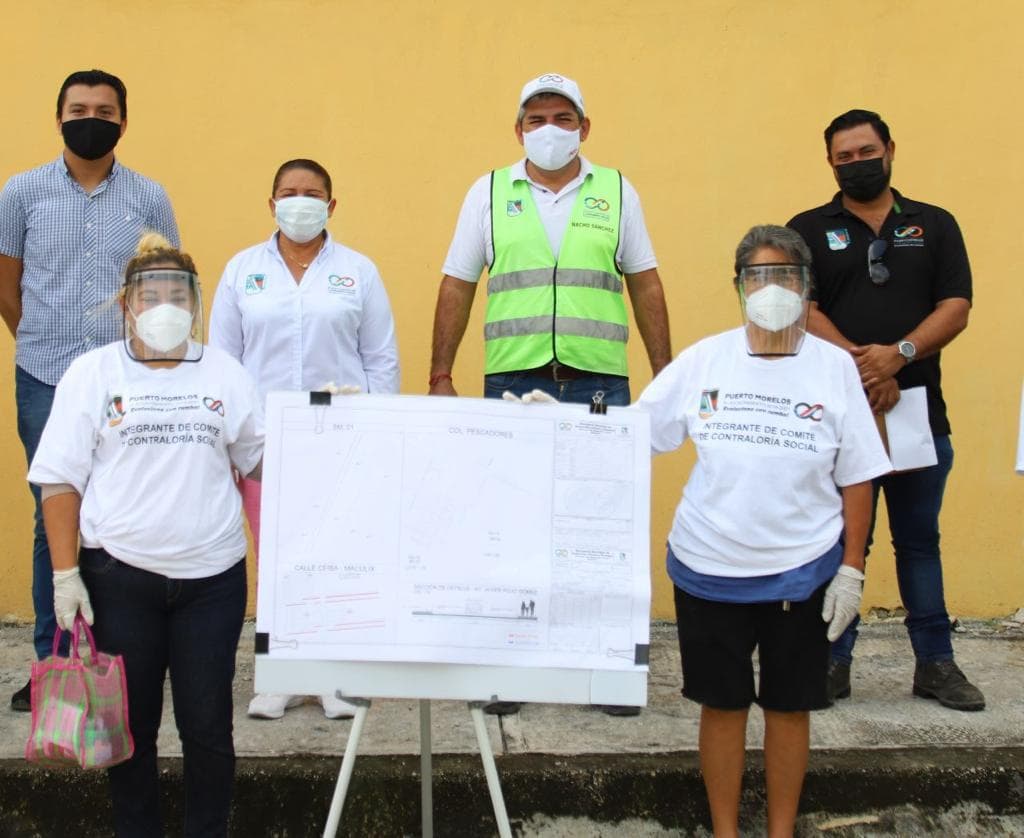 Forman Comité de Contraloría Social en Puerto Morelos para supervisión de trabajos