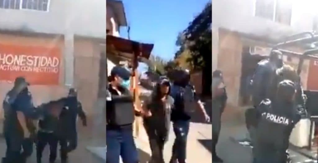 Video: Detienen a quienes no usan cubrebocas en calles de Oaxaca