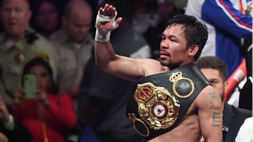 Despojan a Manny Pacquiao del título de peso welter de la AMB