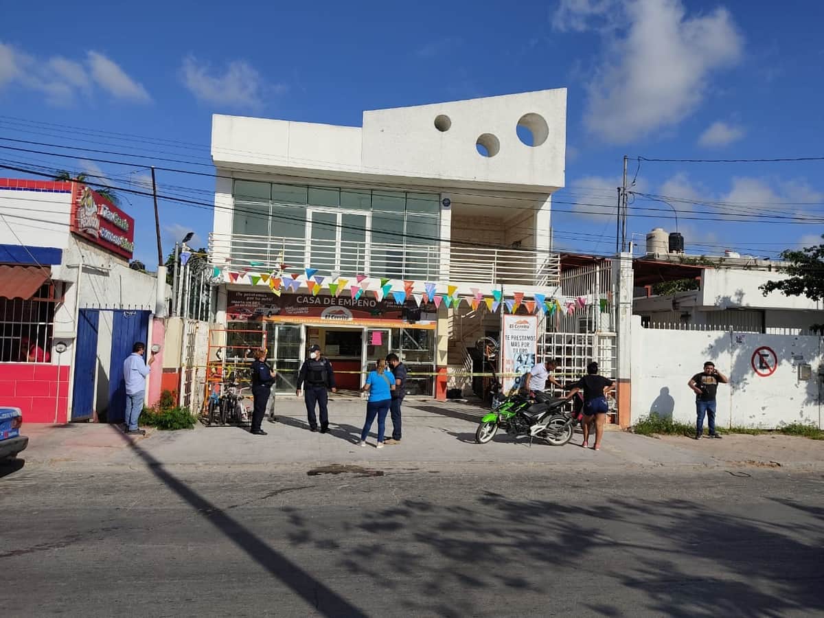 Asaltan de forma violenta una casa de empeño en Cancún