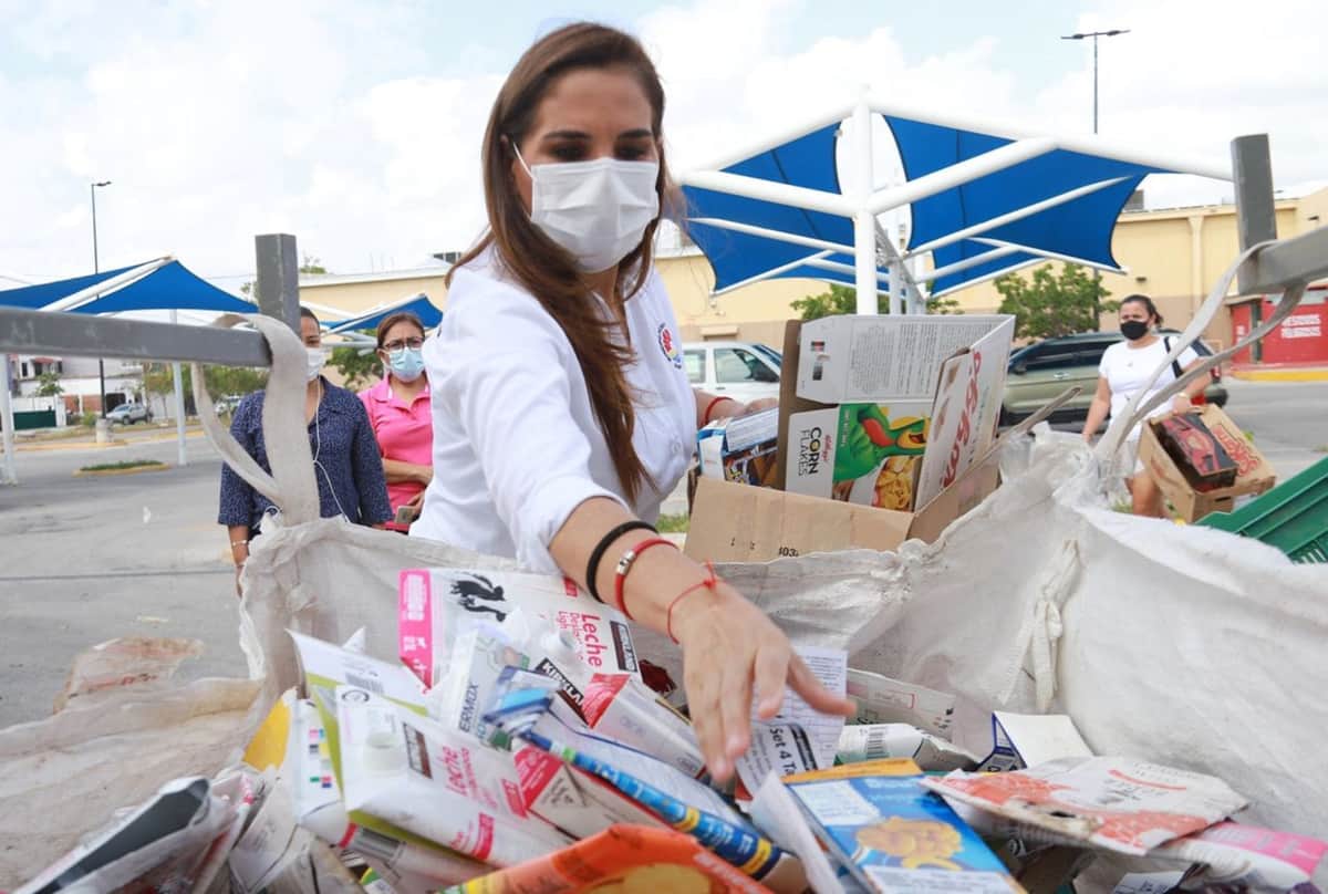 Reciclan 50 mil kilos de residuos en la cuarta jornada del “Reciclatón” 2021 en Cancún