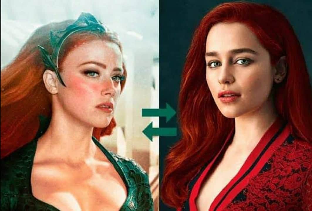 ¡Bye Bye Amber Heard! Emilia Clarke la reemplaza en “Aquaman 2”
