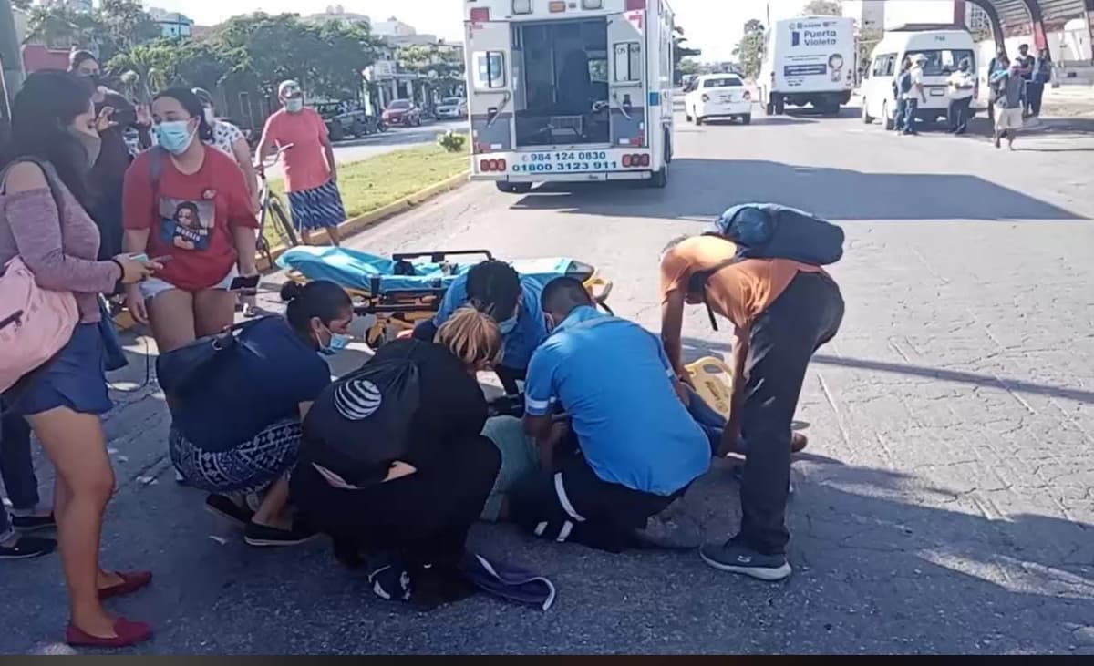 Una joven fue arrollada por un conductor de transporte urbano de Playa del Carmen