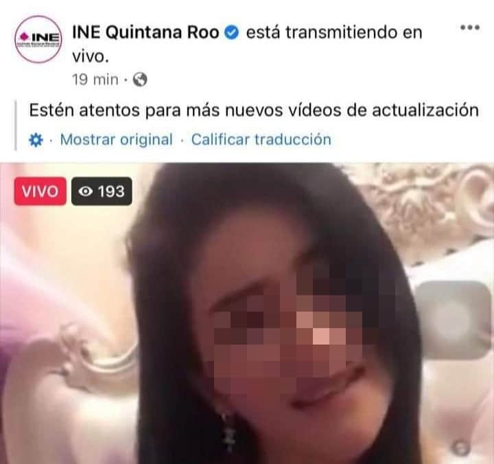 Hackean el Facebook del INE Chetumal