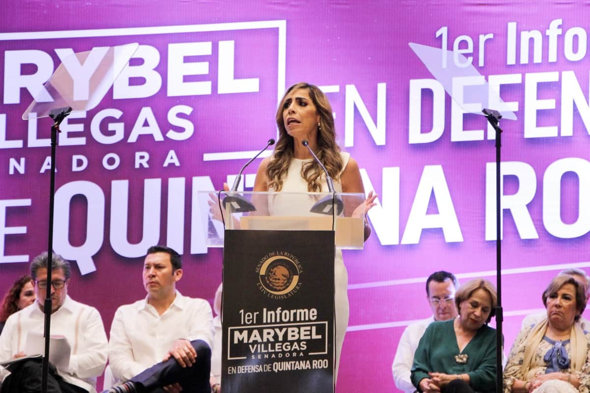 Se registra Marybel Villegas como precandidata por Cancún, quiere abandonar el Senado