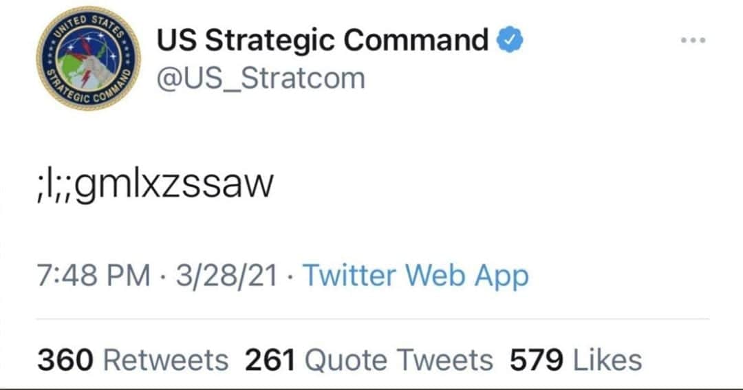 Estados Unidos publica tuit por error; creen que eran códigos de lanzamiento de misiles