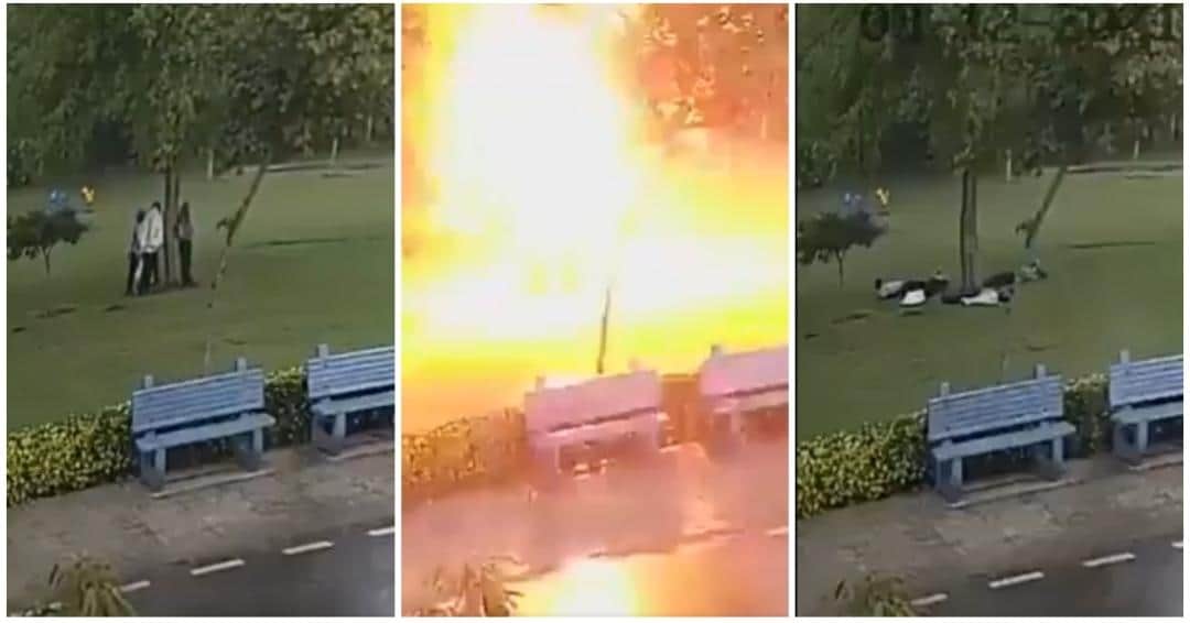 Video: Rayo fulmina a cuatro personas que estaban bajo un árbol