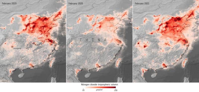 Contaminación vuelve a los niveles previos al Covid-19 en China
