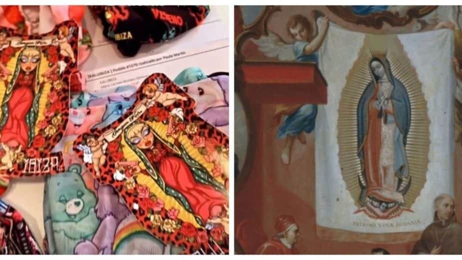 FOTOS: Crean bikini de la Virgen de Guadalupe con armas y tatuajes; genera indignación