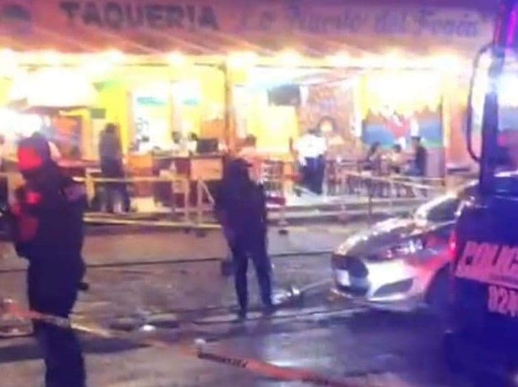 Balacera en tacos el fogón de Playa del Carmen