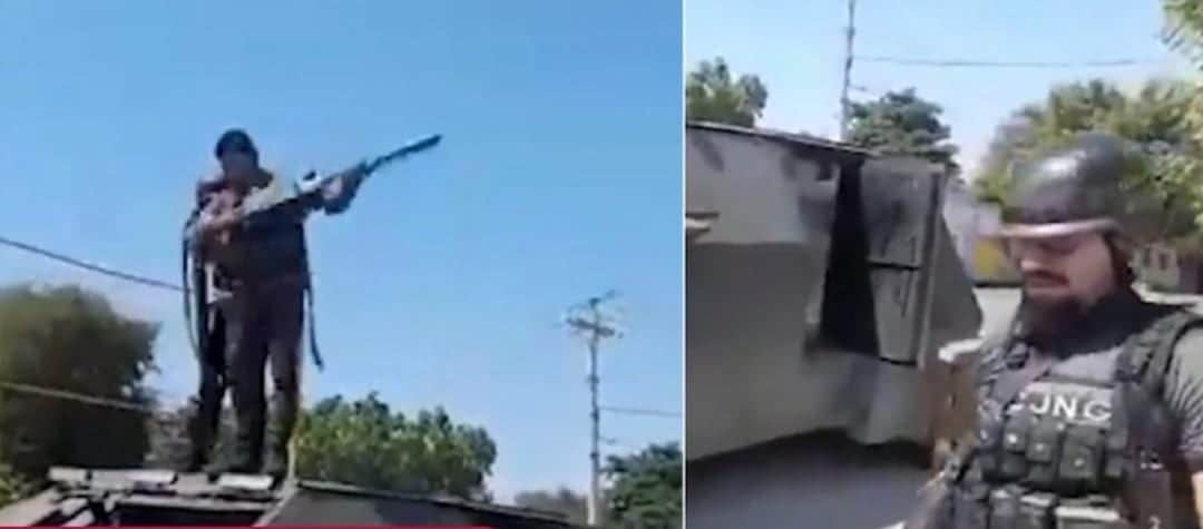 Video: A bordo de tanques, sicarios del CJNG celebran la toma de la tierra de "El Mencho"