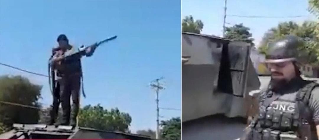 Video: A bordo de tanques, sicarios del CJNG celebran la toma de la tierra de "El Mencho"