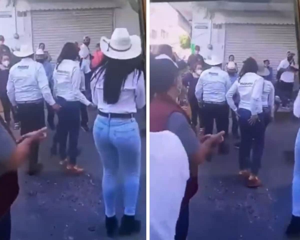 VIDEO: David Monreal "manosea" a candidata local en mitin