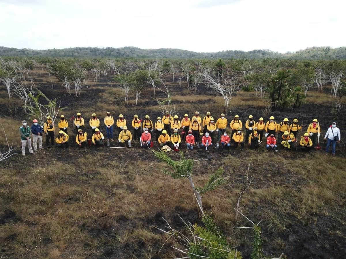 Con quema intencional, capacitan en manejo del fuego en Chetumal