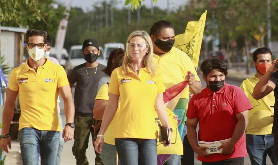 Vigilar aplicación de recursos federales en municipios, compromiso de Carmen Joaquín como futura diputada