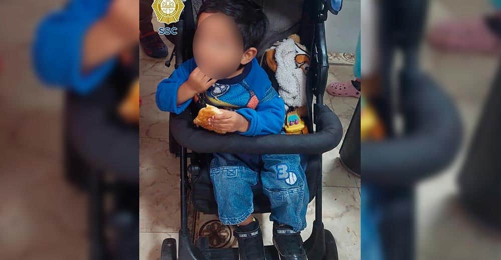 Padres dejan abandonado a su bebé dentro de una carriola en CDMX
