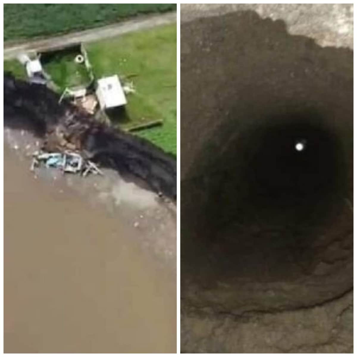 Hallan al menos 30 agujeros en socavón de Puebla