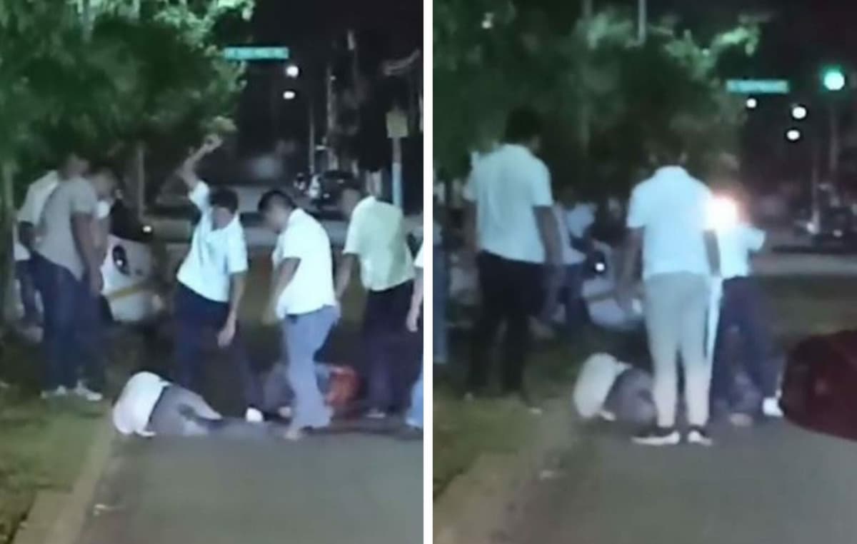Video: Taxistas golpean a dos hombres en Chetumal, presuntamente atacaron a operador