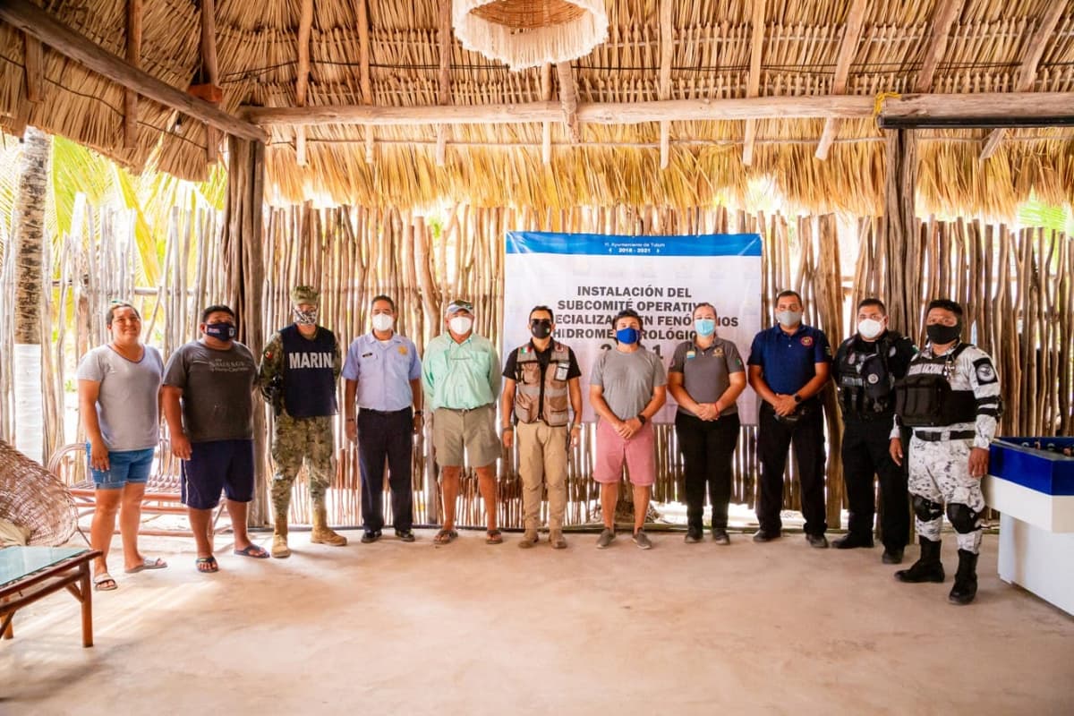 Se instala subcomité operativo de fenómenos hidrometeorológicos en Punta Allen