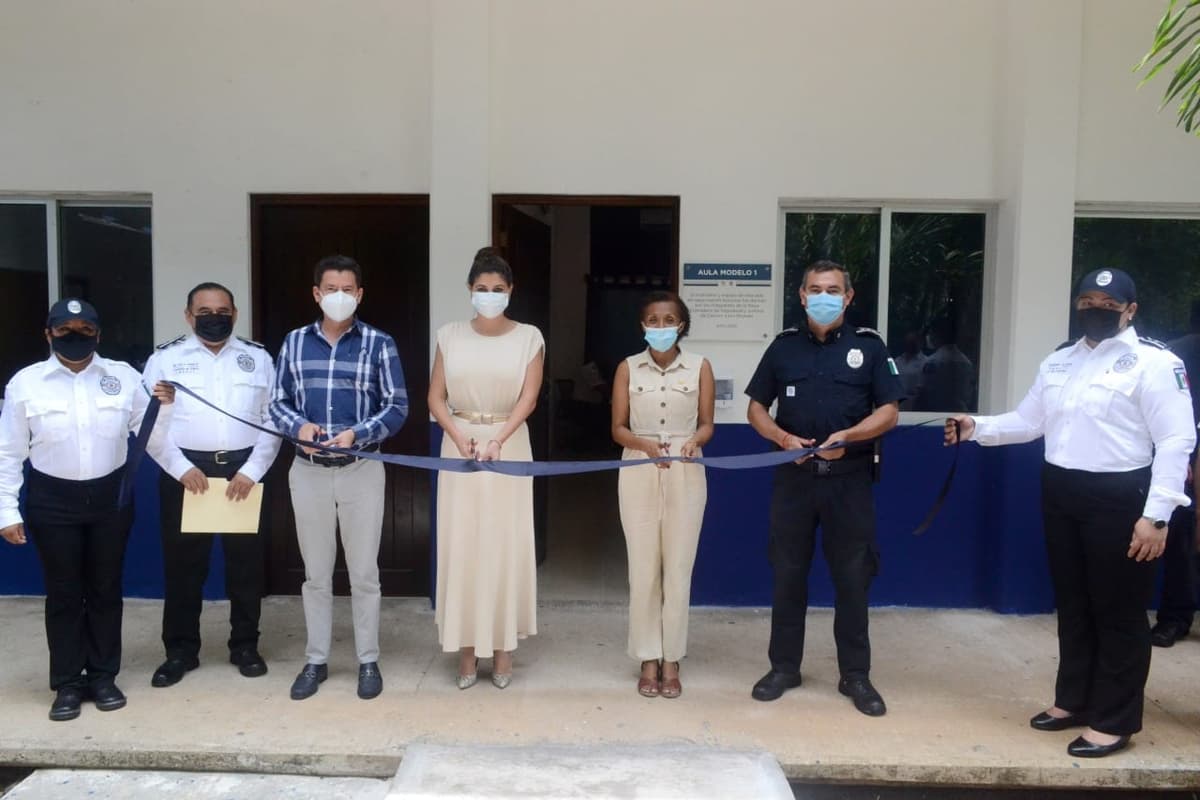 Presentan Aula Modelo 2021 de Academia de Policía en Benito Juárez