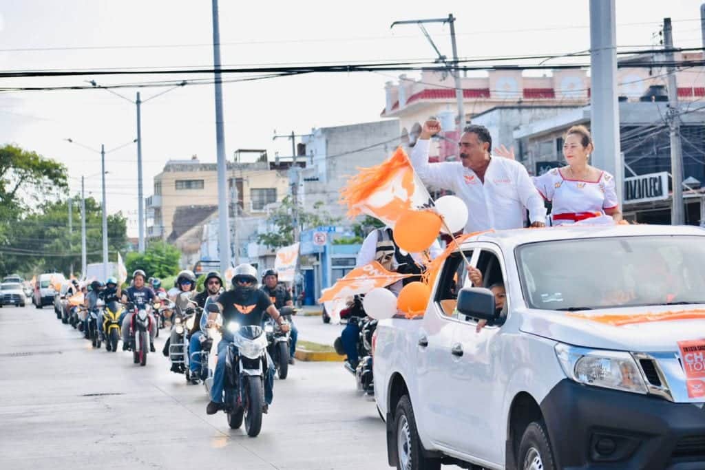 "Chano" Toledo cierra campaña con mega caravana en Solidaridad e invita a votar por Movimiento Ciudadano