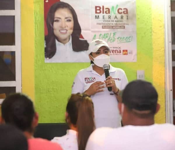 Respaldan los jóvenes de Puerto Morelos a Blanca Merari
