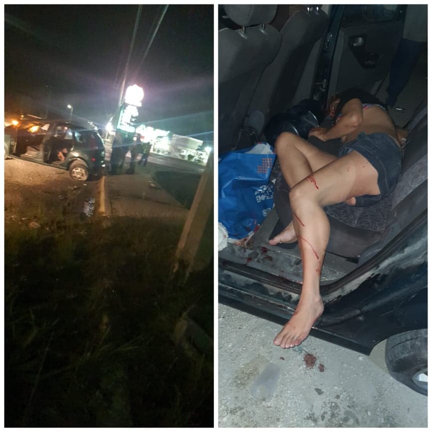 Choca pareja sobre bulevar de Playa del Carmen; ambulancia nunca llegó