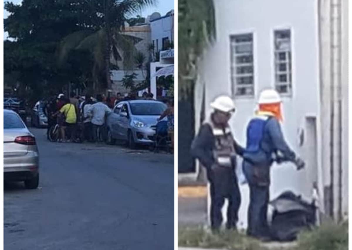 VIDEO: Playenses enfrentan a "trabajadores de CFE" por cortar luz y cobrar para reconectarla