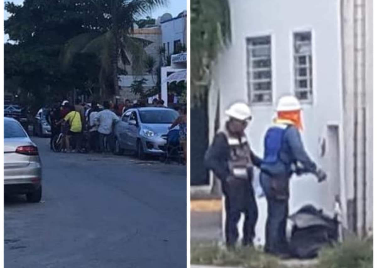 VIDEO: Playenses enfrentan a "trabajadores de CFE" por cortar luz y cobrar para reconectarla