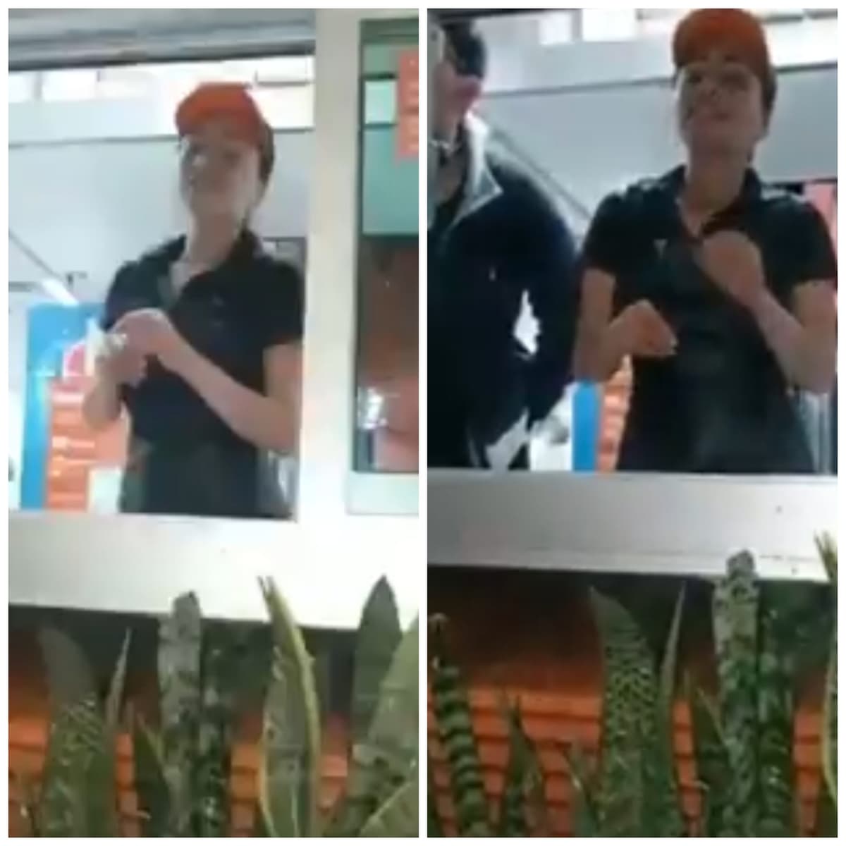 DRAMA EN LITTLE CAESARS: Empleada se niega a venderle en autoservicio