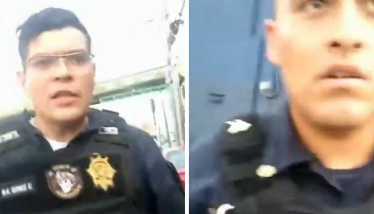 VIDEO: Le reclama a los policías por tirar basura en la calle, lo mandan al Reclusorio Norte