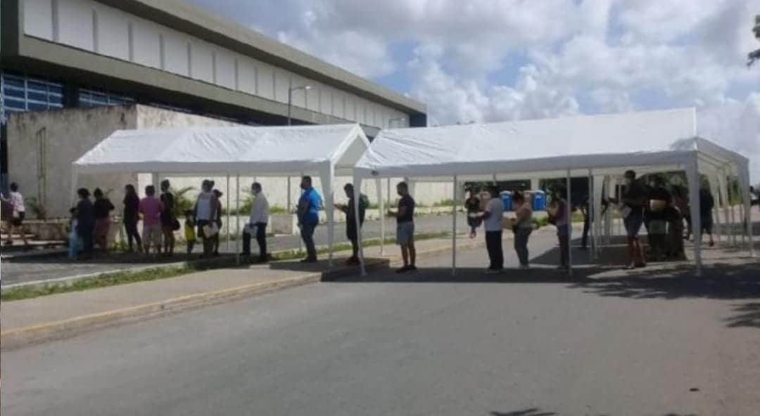 Buena afluencia de vacunación de los de 30 a 39 en Playa del Carmen