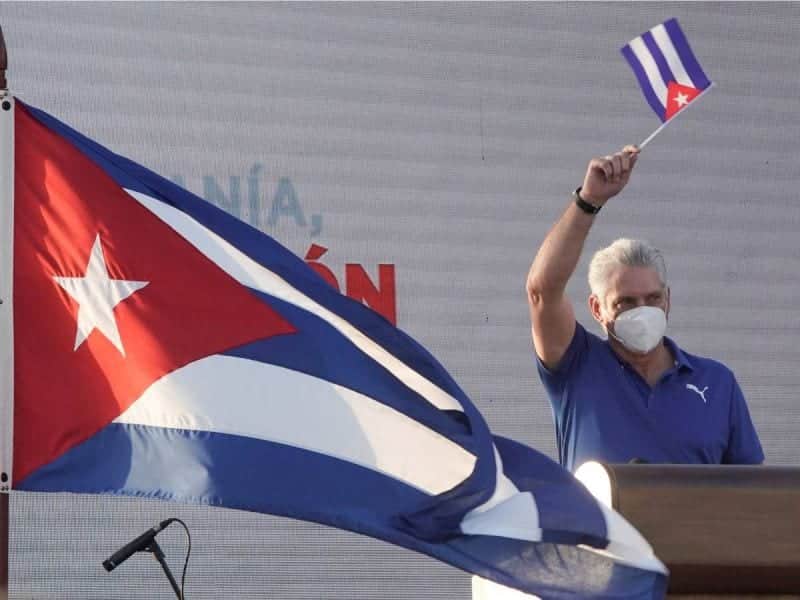 "Lo que está viendo el mundo de Cuba es una mentira" asegura el presidente Díaz-Canel